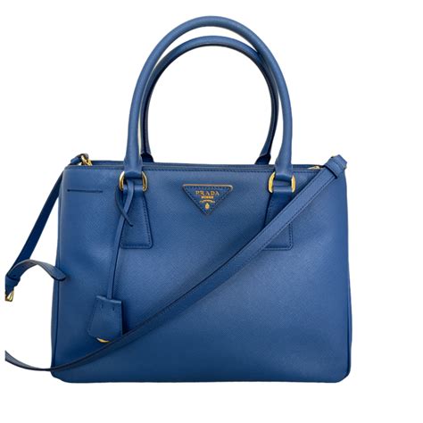 prada galleria handbag blue|Prada blue bag fur.